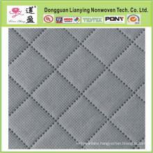 100% Polyester Ultrasonic Quilting Linen Like Fabric for Sofa